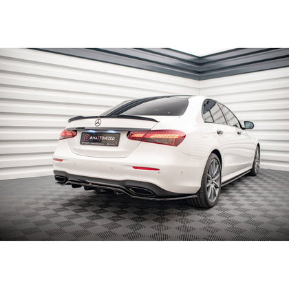 Maxton rear splitter til Mercedes-Benz E AMG-Line Sedan W213 Facelift – blank sort – billede 2 af 7