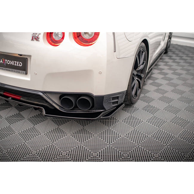 Maxton rear splitter til Nissan GTR R35 Facelift – blank sort – billede 2 af 6