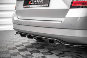 Maxton rear splitter til Skoda Fabia Combi Mk3 – blank sort – billede 2 af 4