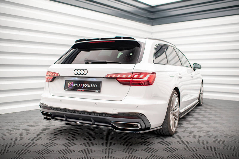 Maxton rear splitter til Audi A4 S-Line B9 Facelift – blank sort – billede 1 af 7