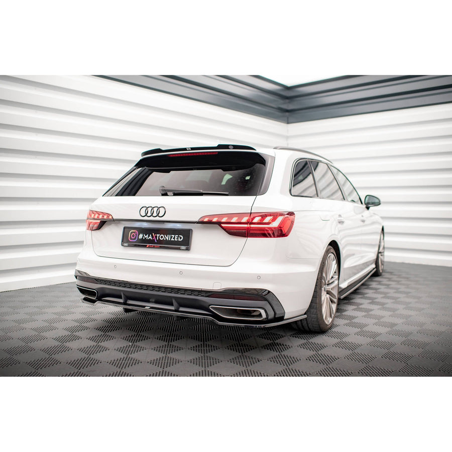 Maxton rear splitter til Audi A4 S-Line B9 Facelift – blank sort – billede 1 af 7