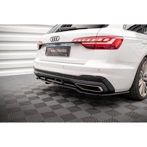 Maxton rear splitter til Audi A4 S-Line B9 Facelift – blank sort – billede 3 af 7