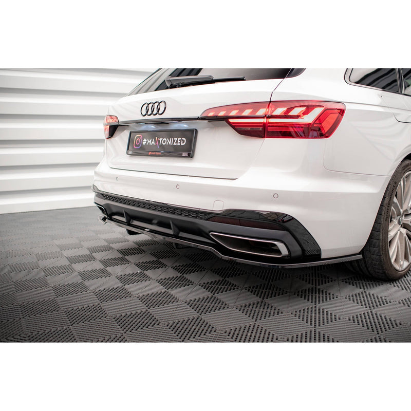 Maxton rear splitter til Audi A4 S-Line B9 Facelift – blank sort – billede 3 af 7