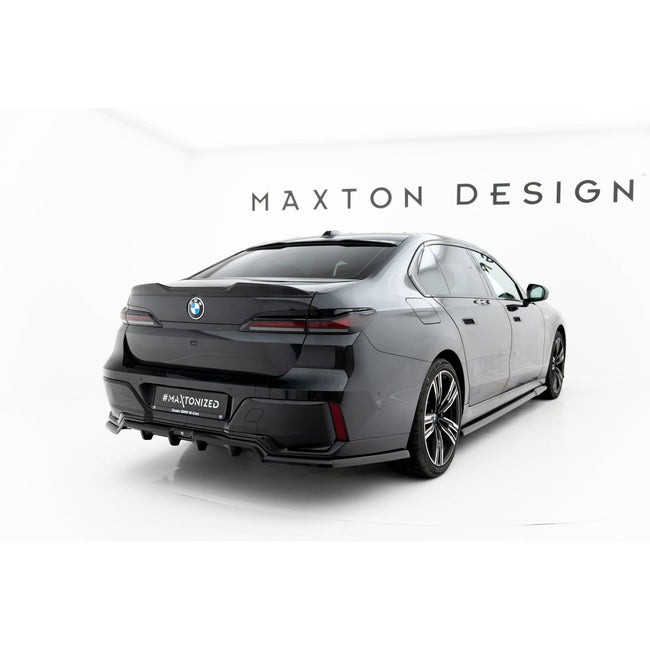 Maxton rear splitter til BMW 7 M-Pack G70 – blank sort – billede 1 af 7
