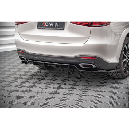 Maxton rear splitter til Mercedes-Benz GLS AMG-Line X167 – blank sort – billede 1 af 6