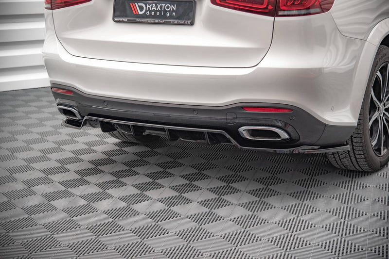 Maxton rear splitter til Mercedes-Benz GLS AMG-Line X167 – blank sort – billede 1 af 6