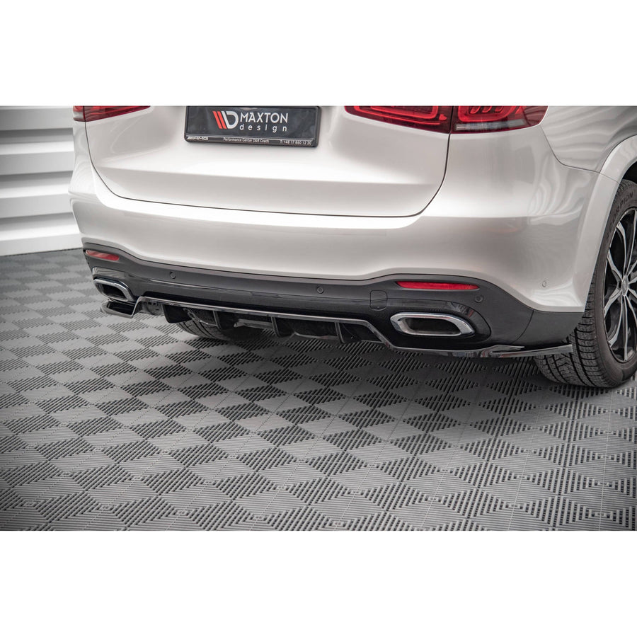 Maxton rear splitter til Mercedes-Benz GLS AMG-Line X167 – blank sort – billede 1 af 6