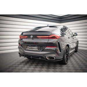 Maxton rear splitter til BMW X6 M-Pack G06 – blank sort – billede 1 af 6