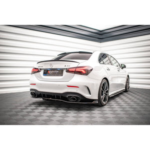 Maxton rear splitter til Mercedes A 35 AMG Sedan V177 – blank sort – billede 1 af 4