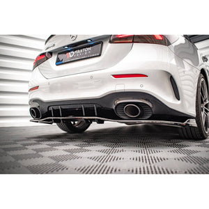 Maxton rear splitter til Mercedes A 35 AMG Sedan V177 – blank sort – billede 2 af 4