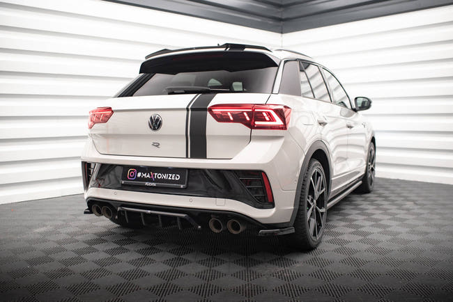 Maxton rear splitter til Volkswagen T-Roc R / R-Line Mk1 Facelift – blank sort – billede 2 af 6