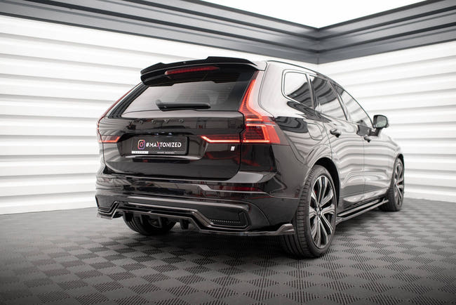 Maxton rear splitter til Volvo XC60 R-Design Mk2 Facelift – blank sort – billede 1 af 6