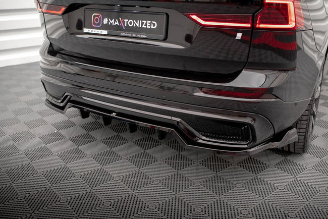 Maxton rear splitter til Volvo XC60 R-Design Mk2 Facelift – blank sort – billede 2 af 6