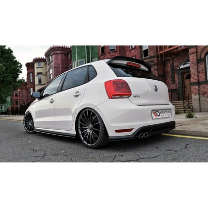 Maxton rear splitter til Volkswagen Polo GTI Mk5 Facelift – blank sort – billede 1 af 3