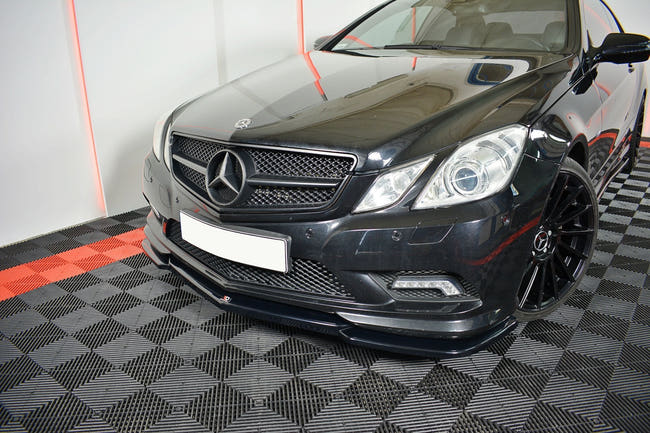 Maxton frontsplitter til Mercedes-Benz E-Class W207 Coupe AMG-Line – blank sort – billede 2 af 6