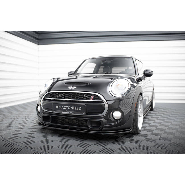 Maxton frontsplitter til Mini Cooper S F56 / F56 Facelift – blank sort – billede 1 af 5