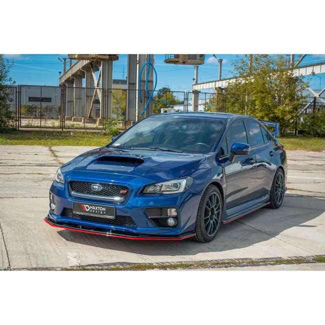 Maxton frontsplitter til Subaru WRX STI – blank sort – billede 2 af 7