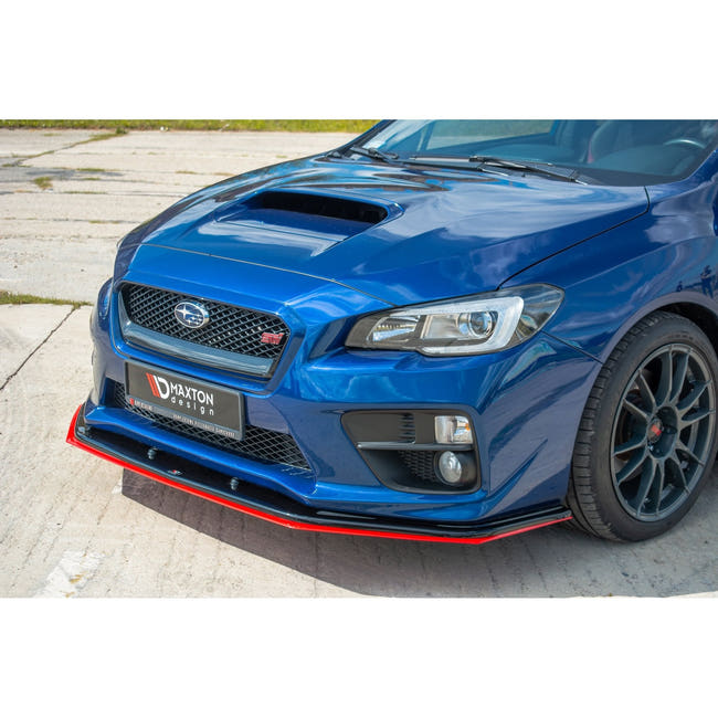 Maxton frontsplitter til Subaru WRX STI – blank sort – billede 1 af 7