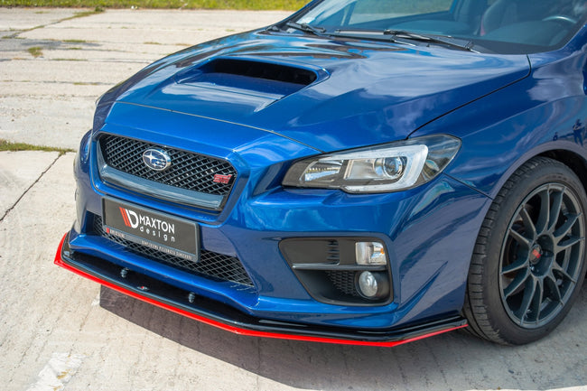Maxton frontsplitter til Subaru WRX STI – blank sort – billede 1 af 7