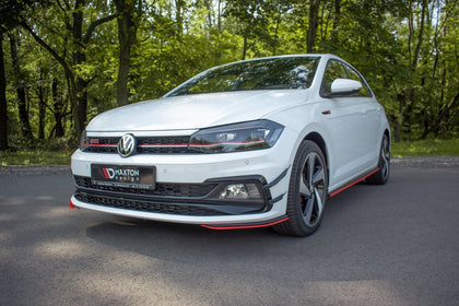 Maxton frontsplitter til Volkswagen Polo GTI / R-line Mk6 – blank sort – billede 4 af 5