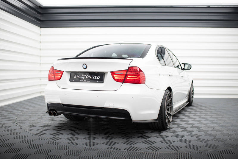 Maxton side splitters til BMW 3 E90 Mpack – blank sort – billede 2 af 5
