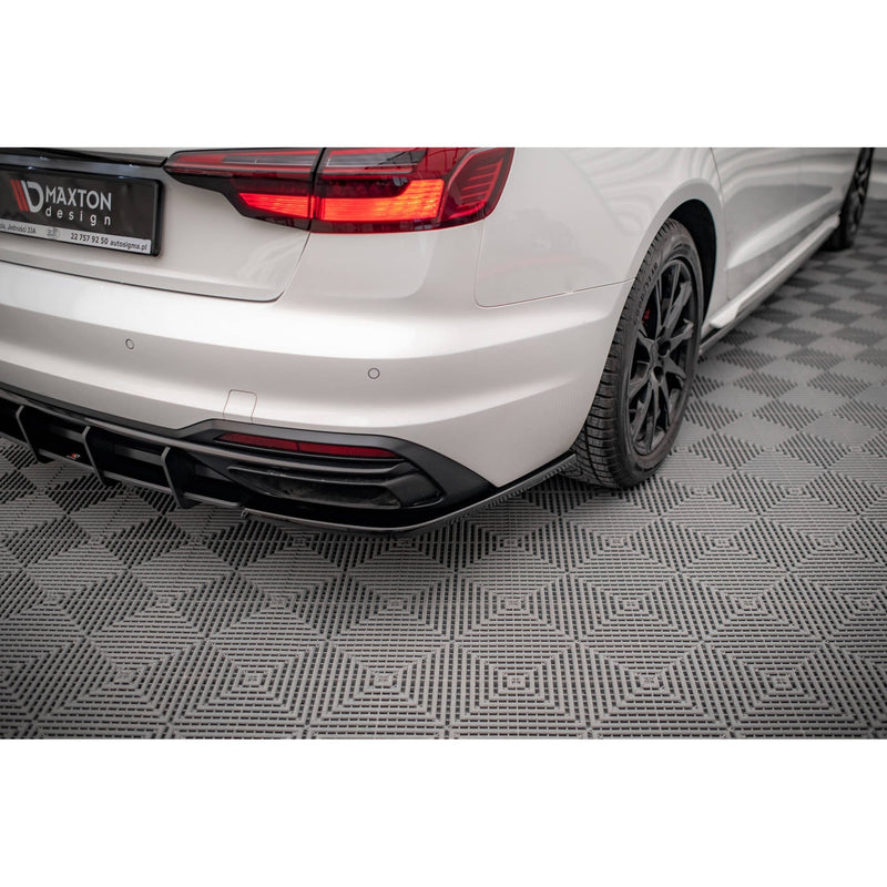 Maxton side splitters til Audi A4 B9 Facelift – blank sort – billede 1 af 5