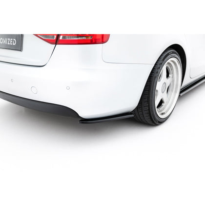 Maxton side splitters til Audi A4 Sedan / Avant B8 – blank sort – billede 1 af 5