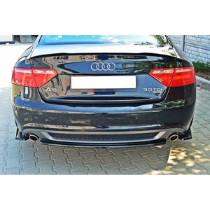 Maxton side splitters til Audi A5 Coupe / Sportback S-Line 8T – blank sort – billede 2 af 3