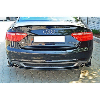 Maxton side splitters til Audi A5 Coupe / Sportback S-Line 8T – blank sort – billede 2 af 3