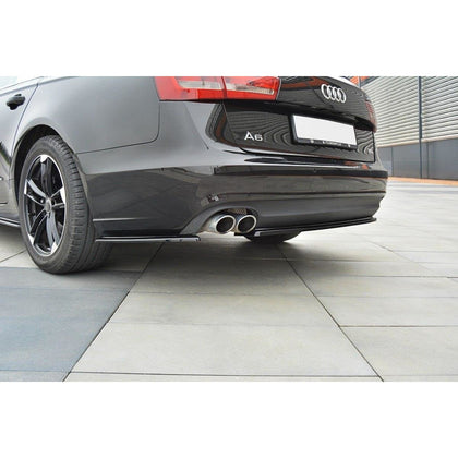 Maxton side splitters til Audi A6 Avant / Sedan C7 – blank sort – billede 1 af 5