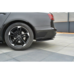 Maxton side splitters til Audi A6 Avant / Sedan C7 – blank sort – billede 2 af 5