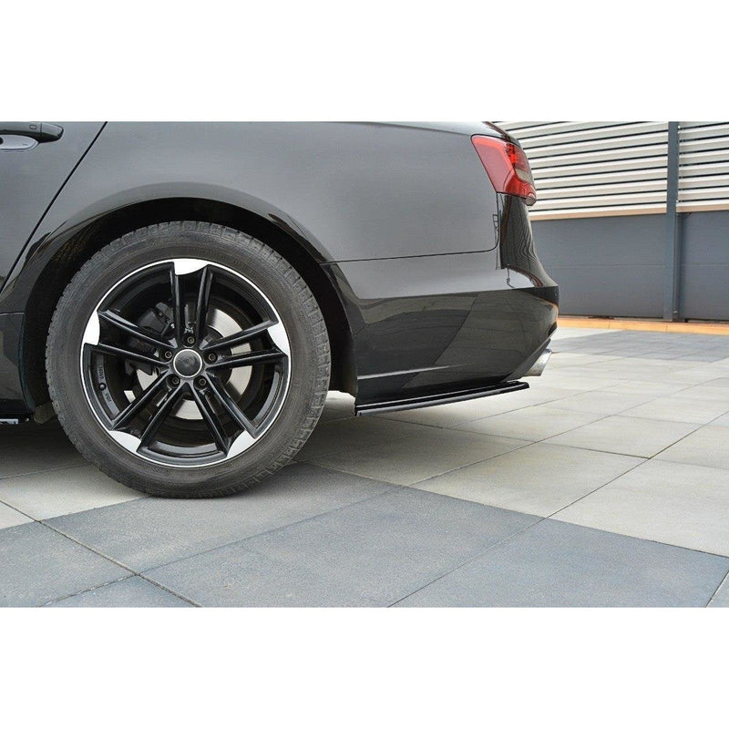 Maxton side splitters til Audi A6 Avant / Sedan C7 – blank sort – billede 2 af 5