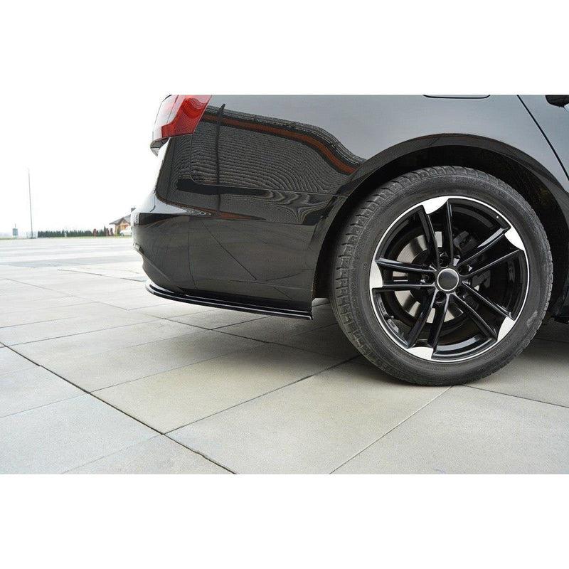 Maxton side splitters til Audi A6 Avant / Sedan C7 – blank sort – billede 4 af 5