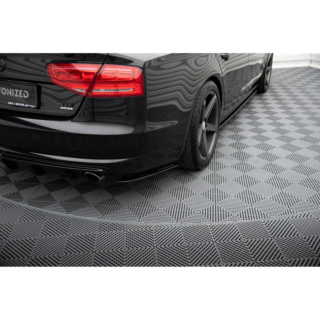 Maxton side splitters til Audi A8 D4 – blank sort – billede 1 af 5