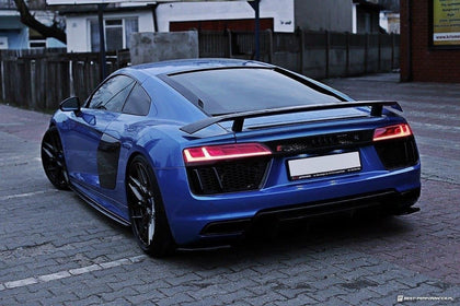 Maxton side splitters til Audi R8 Mk.2 – blank sort – billede 2 af 4