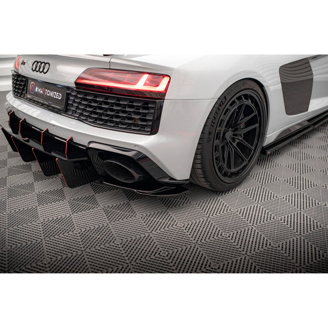 Maxton side splitters til Audi R8 Mk2 Facelift – blank sort – billede 1 af 6