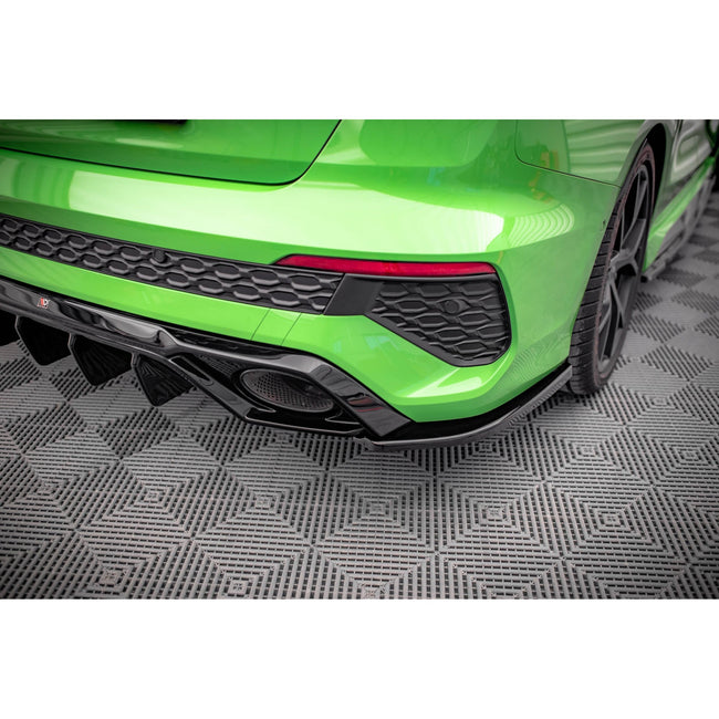 Maxton side splitters til Audi RS3 Sedan 8Y – blank sort – billede 1 af 5