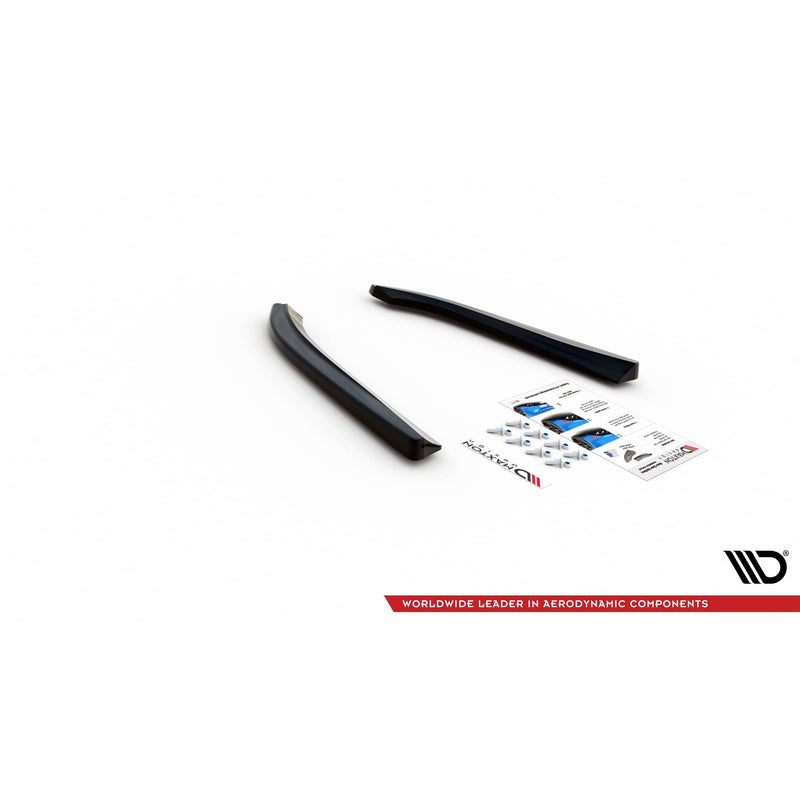 Maxton side splitters til Audi S8 D3 – blank sort – billede 4 af 4