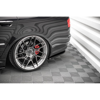 Maxton side splitters til Audi S8 D3 – blank sort – billede 2 af 4