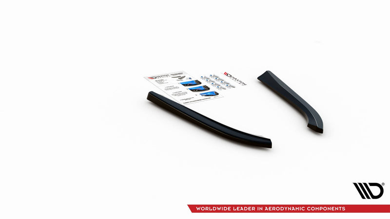 Maxton side splitters til Audi S8 D3 – blank sort – billede 3 af 4
