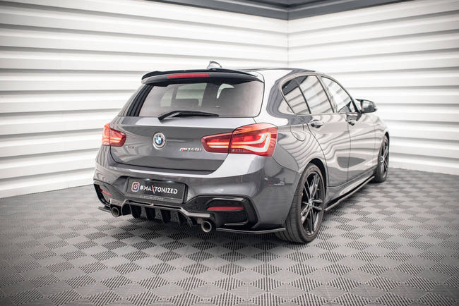 Maxton side splitters til BMW 1 F20 Facelift M-power – blank sort – billede 2 af 5