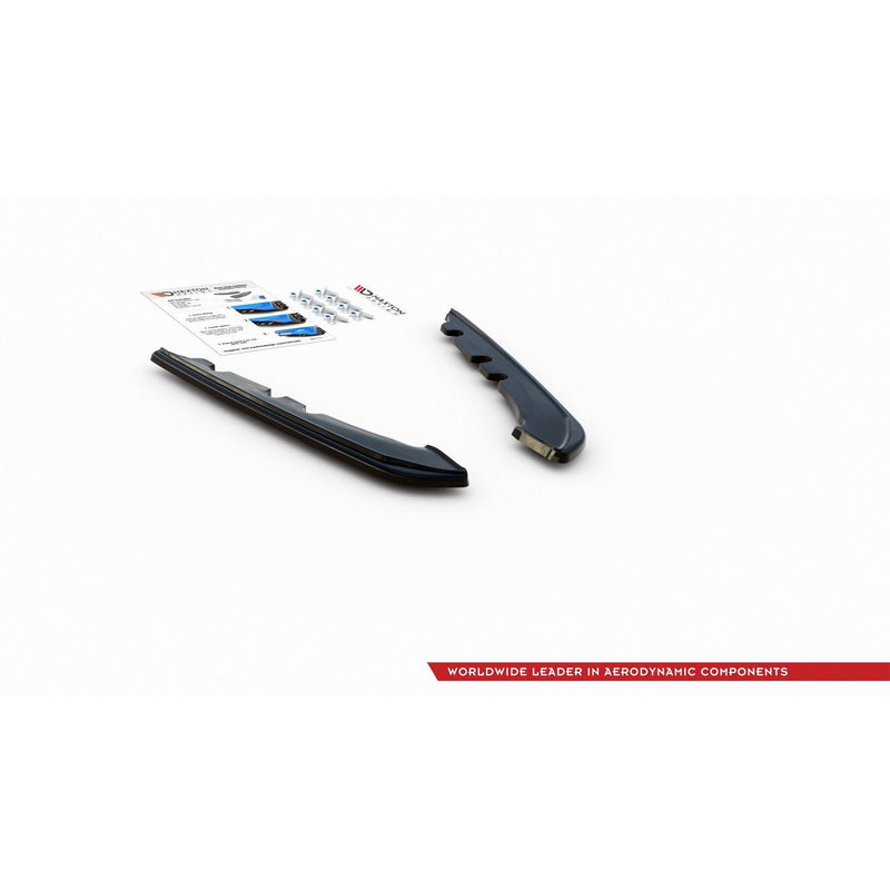 Maxton side splitters til BMW 3 E91 Facelift – blank sort – billede 7 af 8