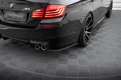 Maxton side splitters til BMW M5 F10 – blank sort – billede 1 af 5