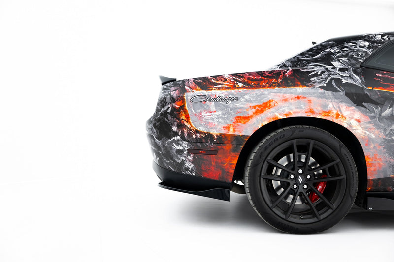 Maxton side splitters til Dodge Challenger GT Mk3 Facelift – blank sort – billede 4 af 7
