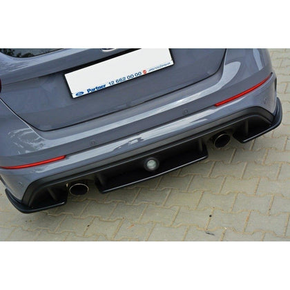 Maxton side splitters til Ford Focus RS Mk3 – blank sort – billede 3 af 4