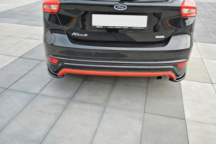 Maxton side splitters til Ford Focus ST-Line Mk3 Facelift – blank sort – billede 2 af 6