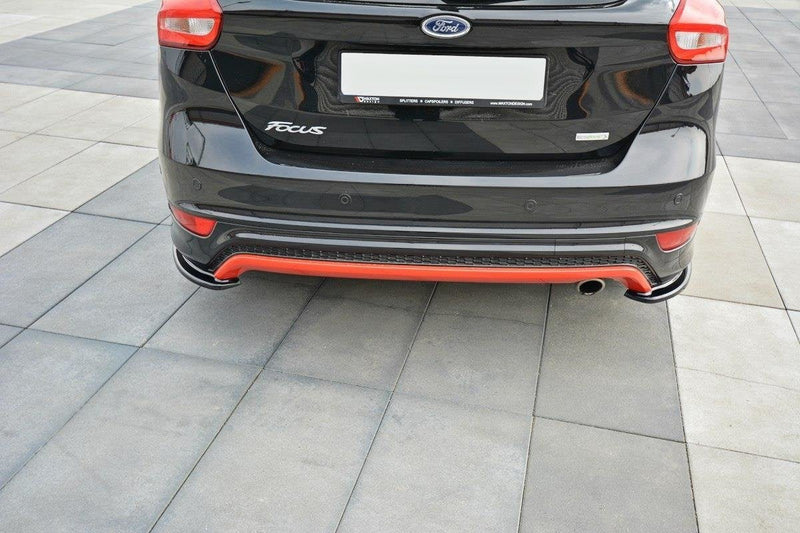 Maxton side splitters til Ford Focus ST-Line Mk3 Facelift – blank sort – billede 2 af 6