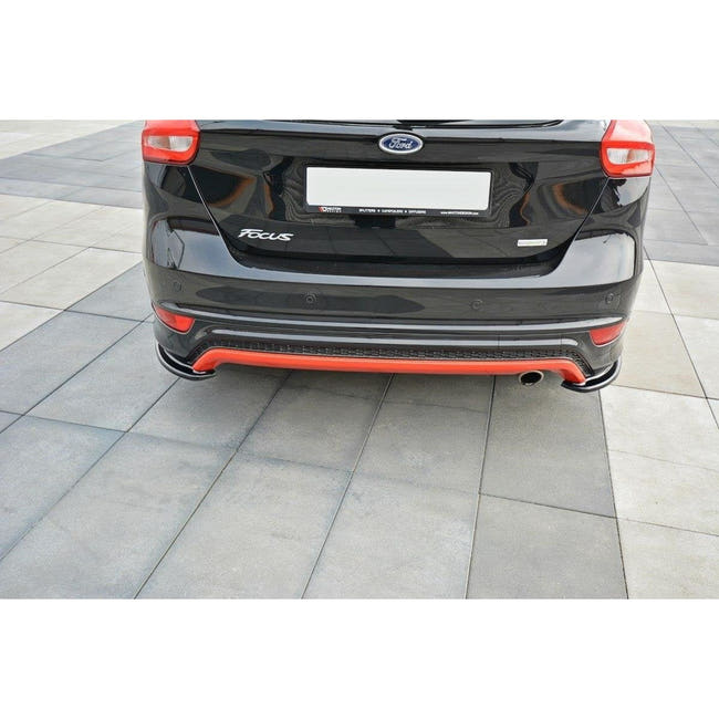 Maxton side splitters til Ford Focus ST-Line Mk3 Facelift – blank sort – billede 2 af 6