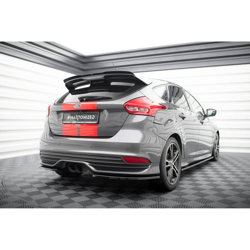 Maxton side splitters til Ford Focus ST Mk3 Facelift – blank sort – billede 2 af 6