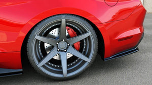 Maxton side splitters til Ford Mustang Mk6 – blank sort – billede 2 af 4